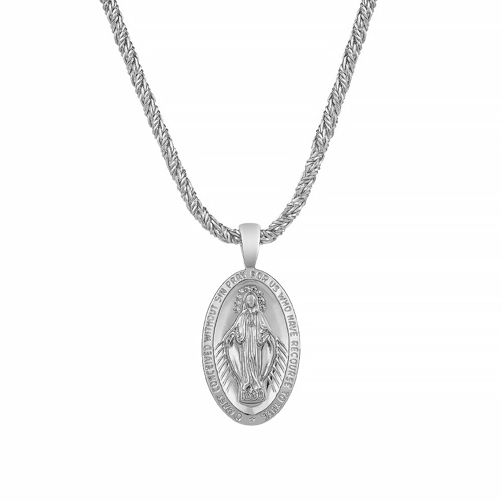 SOLO 天主教 聖母 項鏈 ( 古銀款 / 亮銀款 / 亮金款 )