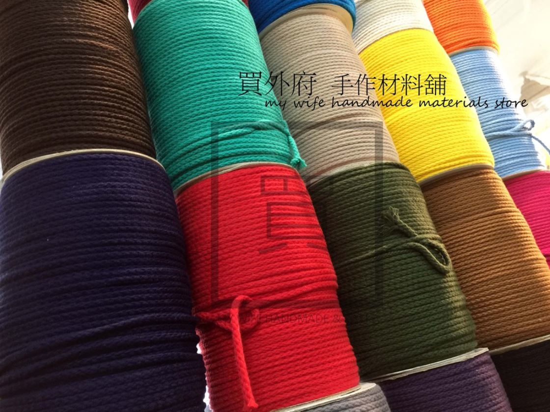 3mm圓棉繩(零售)_棉繩/束口袋/手作_21色