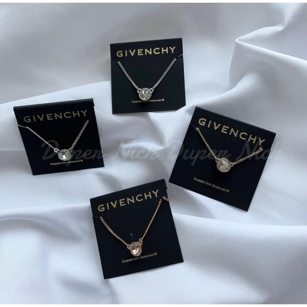 Givenchy 紀梵希 施華洛世奇單鑽&許願球項鍊