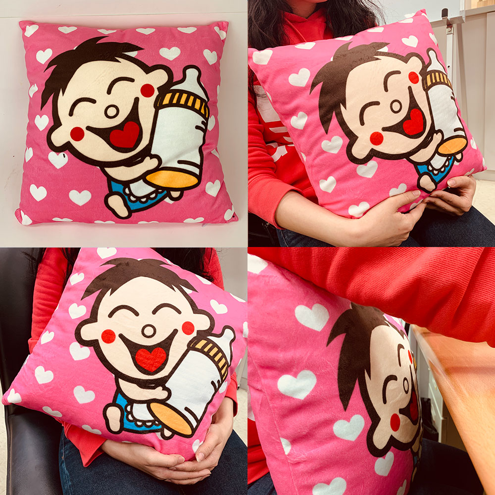 旺仔俱樂部 粉紅Baby抱枕