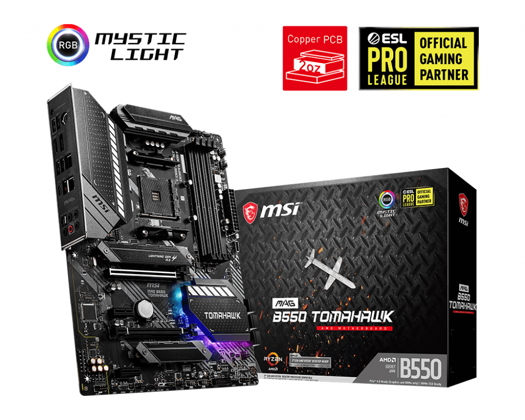 MSI MAG B550 TOMAHAWK マザーボード ATX AMD B550 チップセット搭載