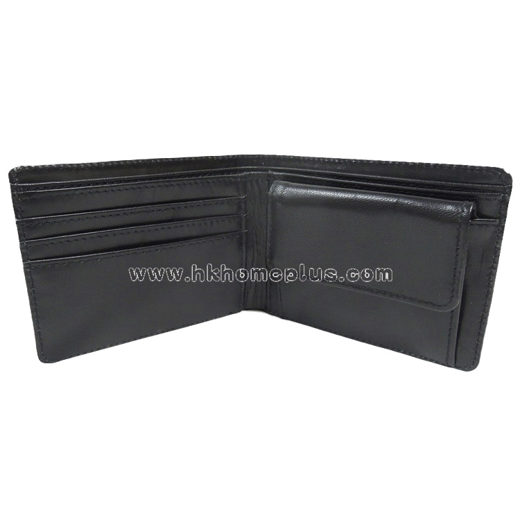 Bruce: 男裝真皮兩摺銀包 (沒有logo)  #11298A