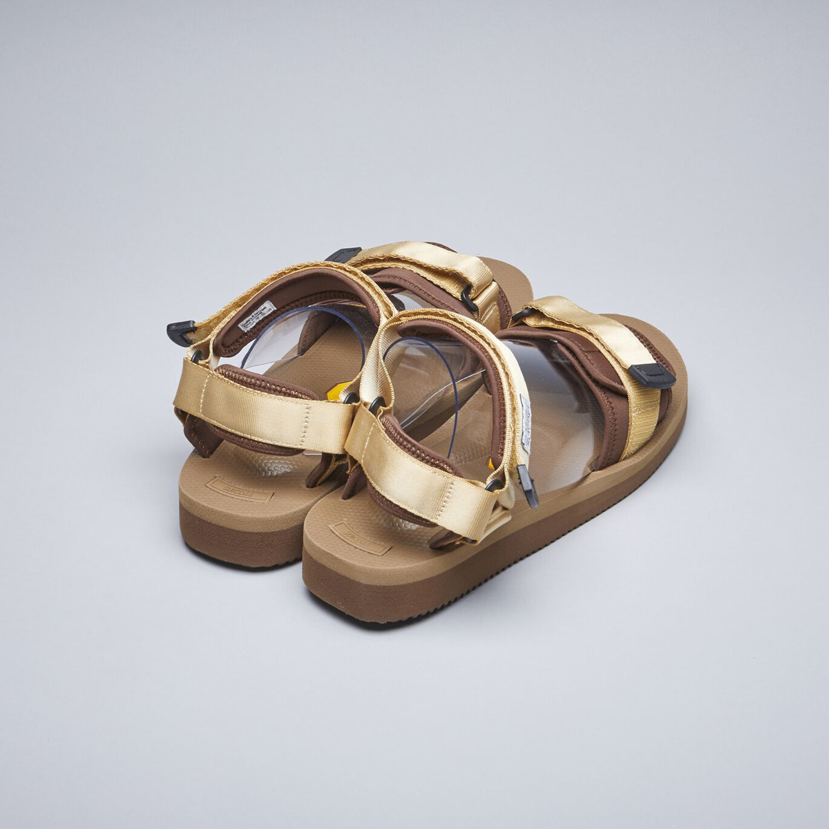 [出清商品售出無退換] SUICOKE CEL-V OG-064V 沙色 兩線 涼鞋 耐磨 魔鬼氈 黃金大底【SK20064VTN】