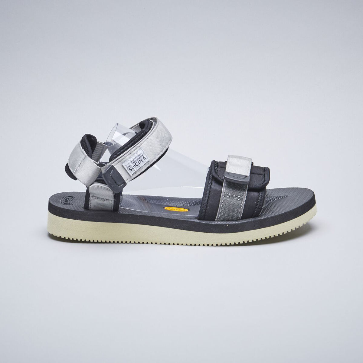 [出清商品售出無退換] SUICOKE CEL-V OG-064V 灰色 銀色 兩線 涼鞋 耐磨 魔鬼氈 黃金大底【SK20064VGY】