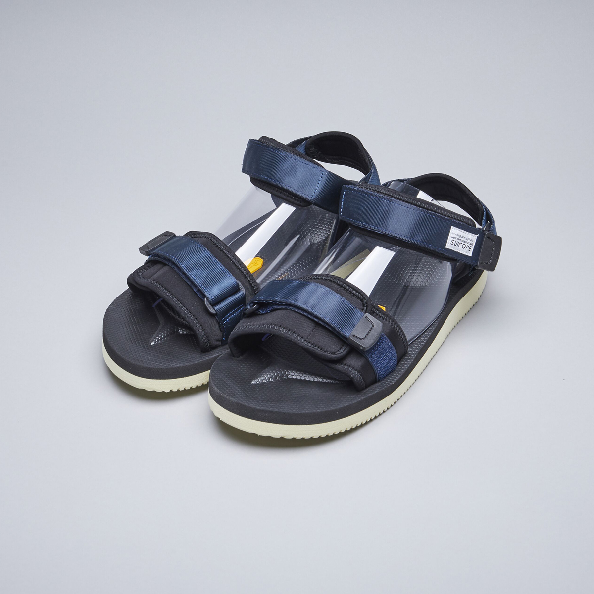 [出清商品售出無退換] SUICOKE CEL-V OG-064V 深藍色 兩線 涼鞋 耐磨 魔鬼氈 黃金大底【SK20064VNY】