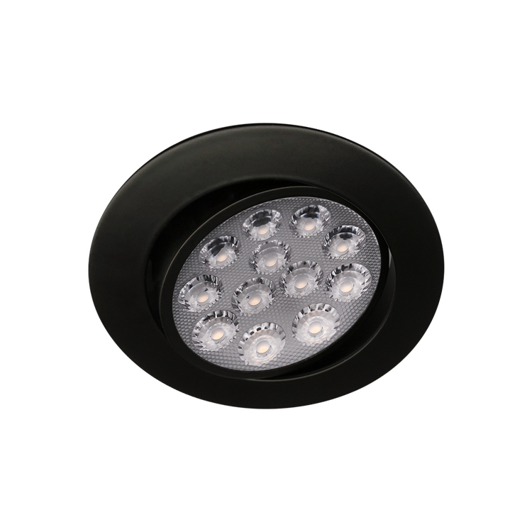 【德國歐司朗晶片】質感黑 LED崁燈 12W 可調式崁燈 9.5公分 崁入孔