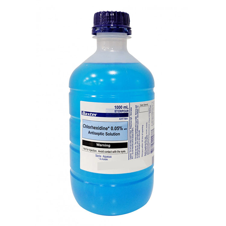 Baxter - (Chlorhexidine 0.05%) Antiseptic Solution (100/500/1000ml)
