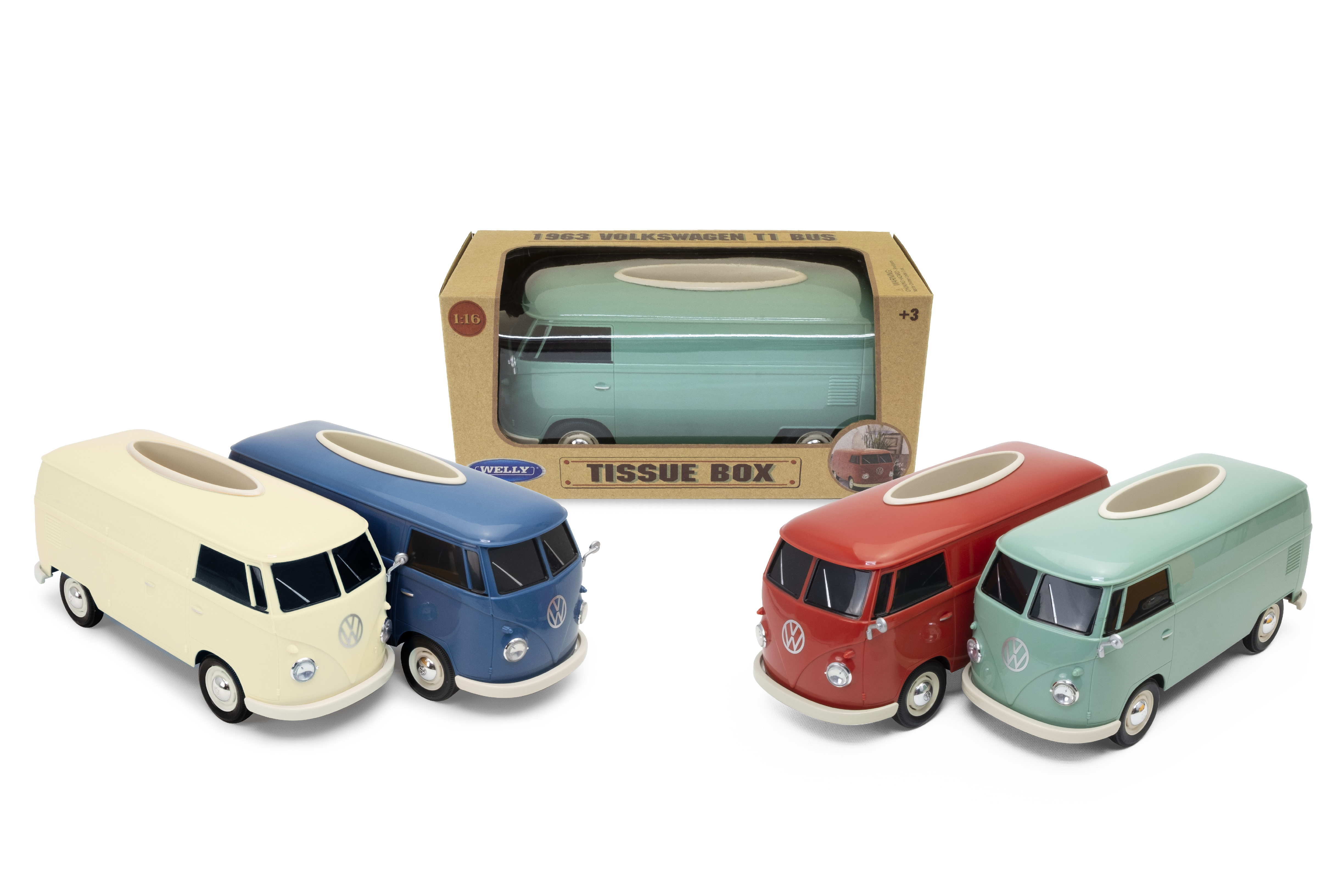 Volkswagen T1 車造型紙巾盒套裝-91401 (4款顏色)