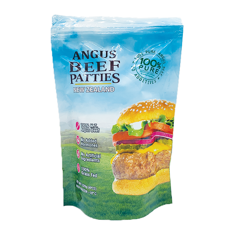 新西蘭 天然草飼安格斯純牛肉漢堡 4塊裝 (320g) (MA056)