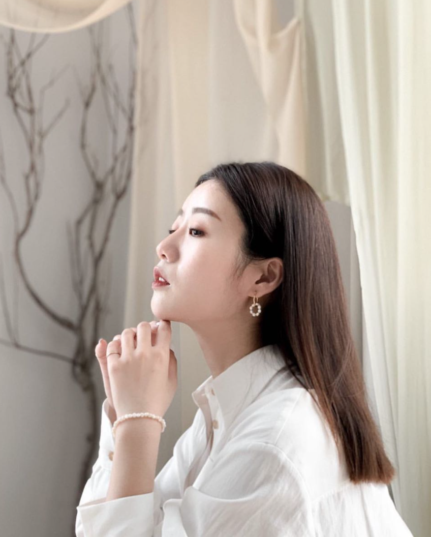 Circle Pearl 8  | 日本珍珠小圈耳環