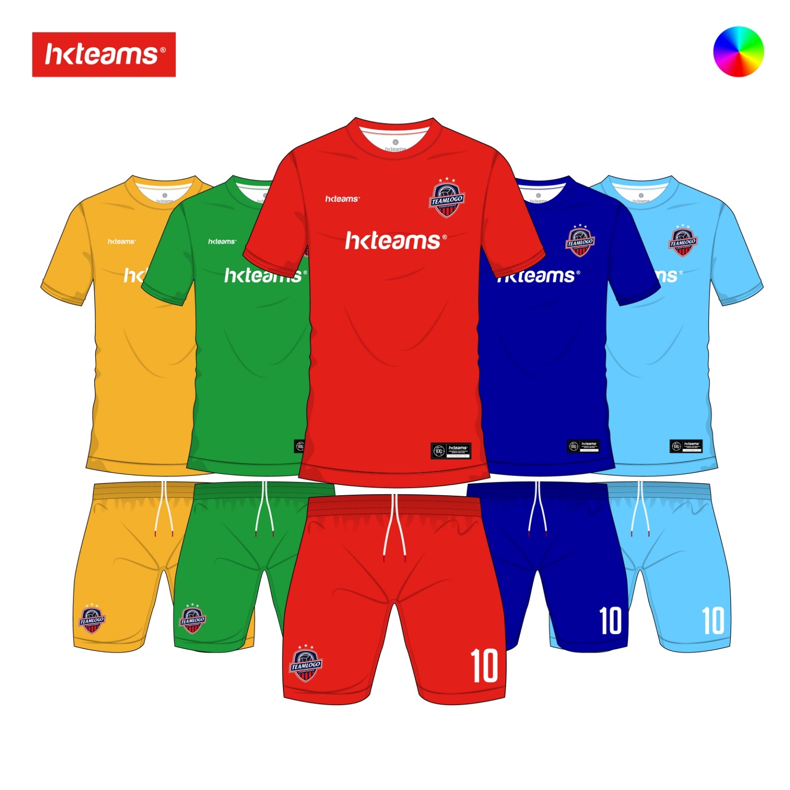 HKteams League Series Match Color Football Jersey (Customised Product) HKC-001
