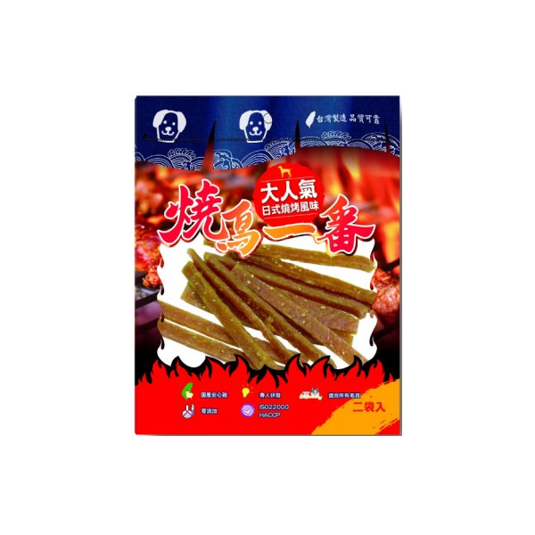 燒鳥一番-日式燒烤食 古早味芝麻肉乾HF38(160g) 狗零食