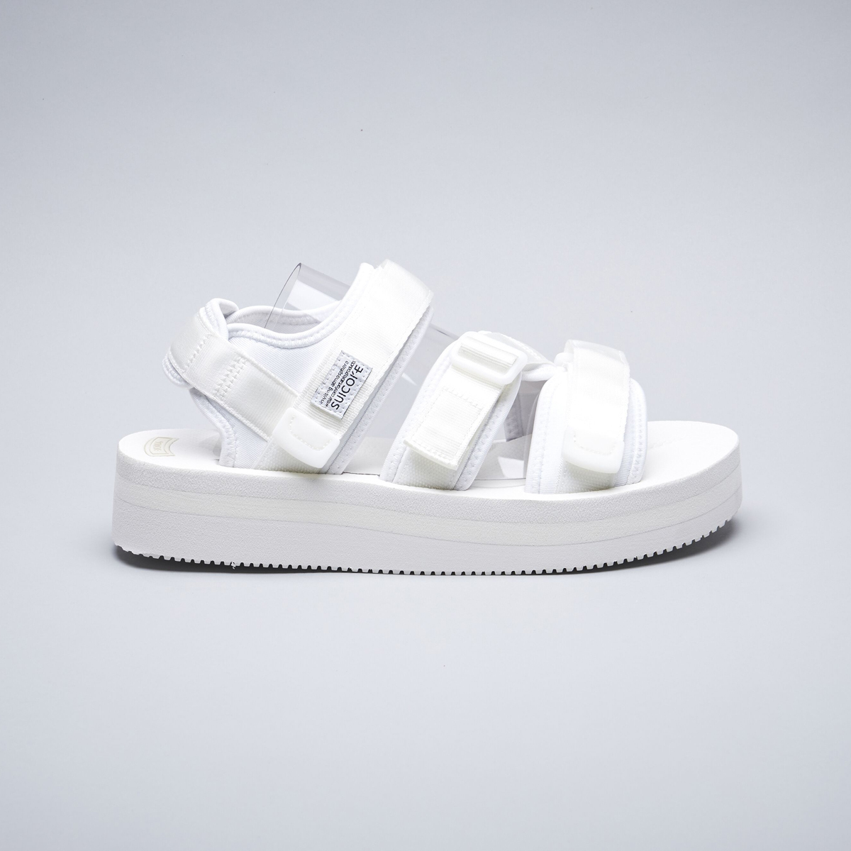 [出清商品售出無退換]  SUICOKE KISEE-VPO OG-044VPO 白色 厚底 魔鬼氈 涼鞋 耐磨 黃金大底 VIBRAM【SK22044VPOWH】