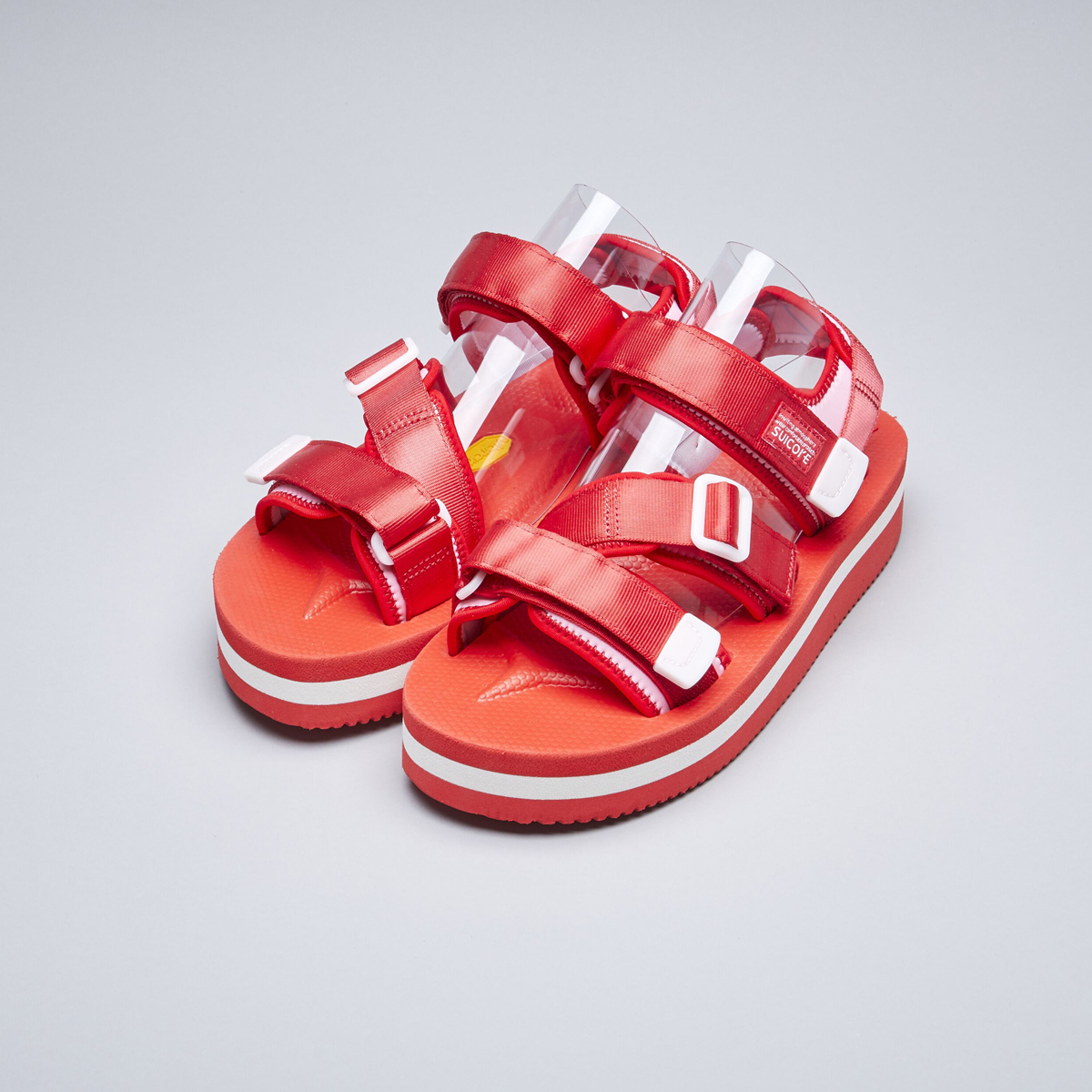 [出清商品售出無退換] SUICOKE KISEE-VPO OG-044VPO 紅粉色 厚底 魔鬼氈 涼鞋 耐磨 黃金大底 VIBRAM【SK20044VPORP】