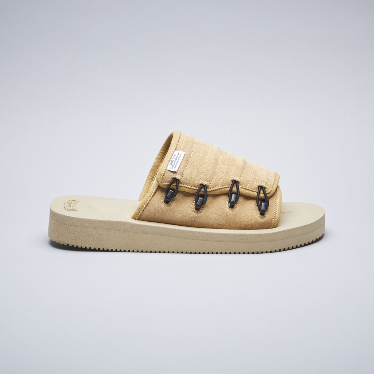 [出清商品售出無退換] SUICOKE MURA-VS OG-104VS 沙色 側扣 保暖 麂皮 拖鞋 黃金大底 VIBRAM【SK21104VSBE】