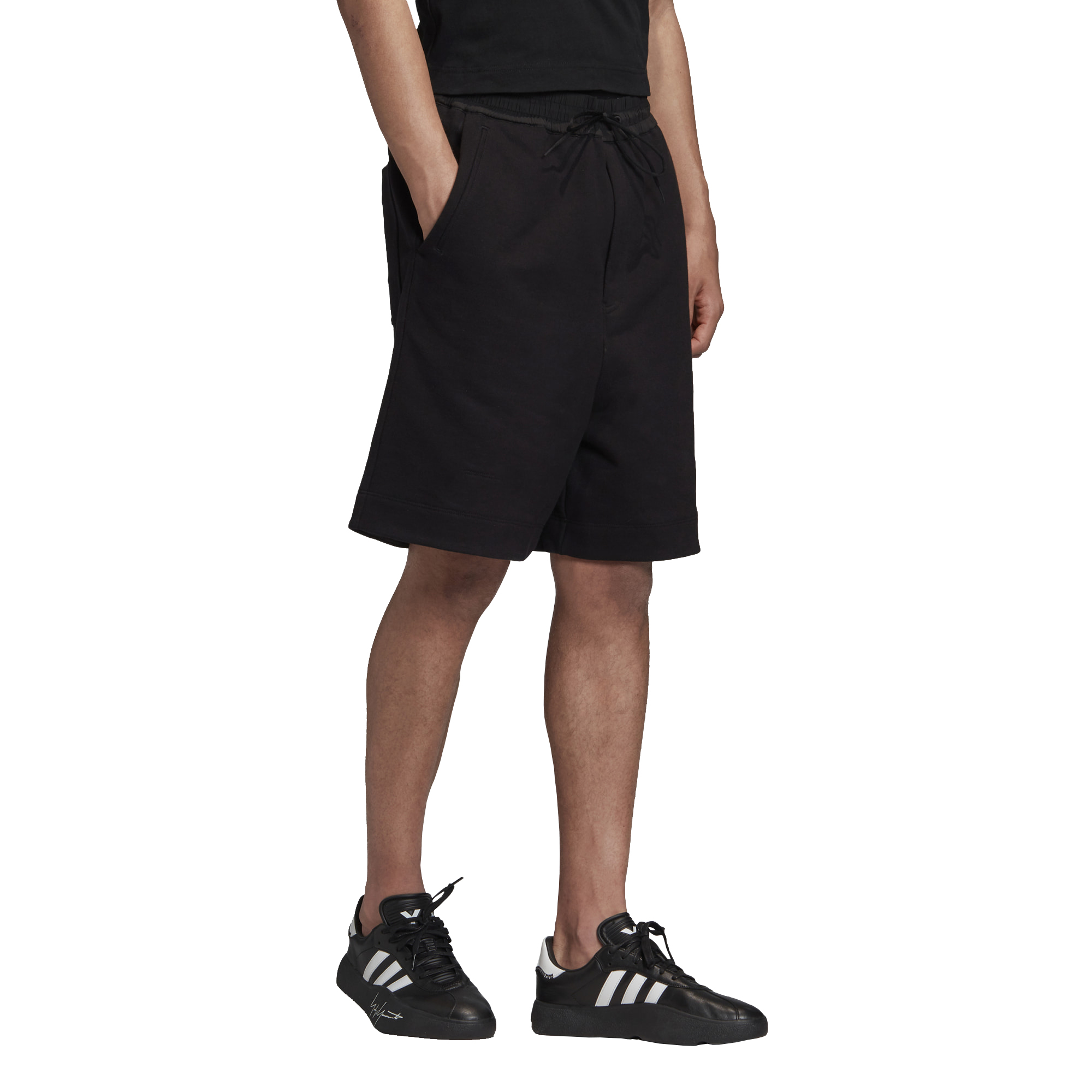 【 Y-3 M CL TRY SHORTS 休閒棉短褲 - 黑 】