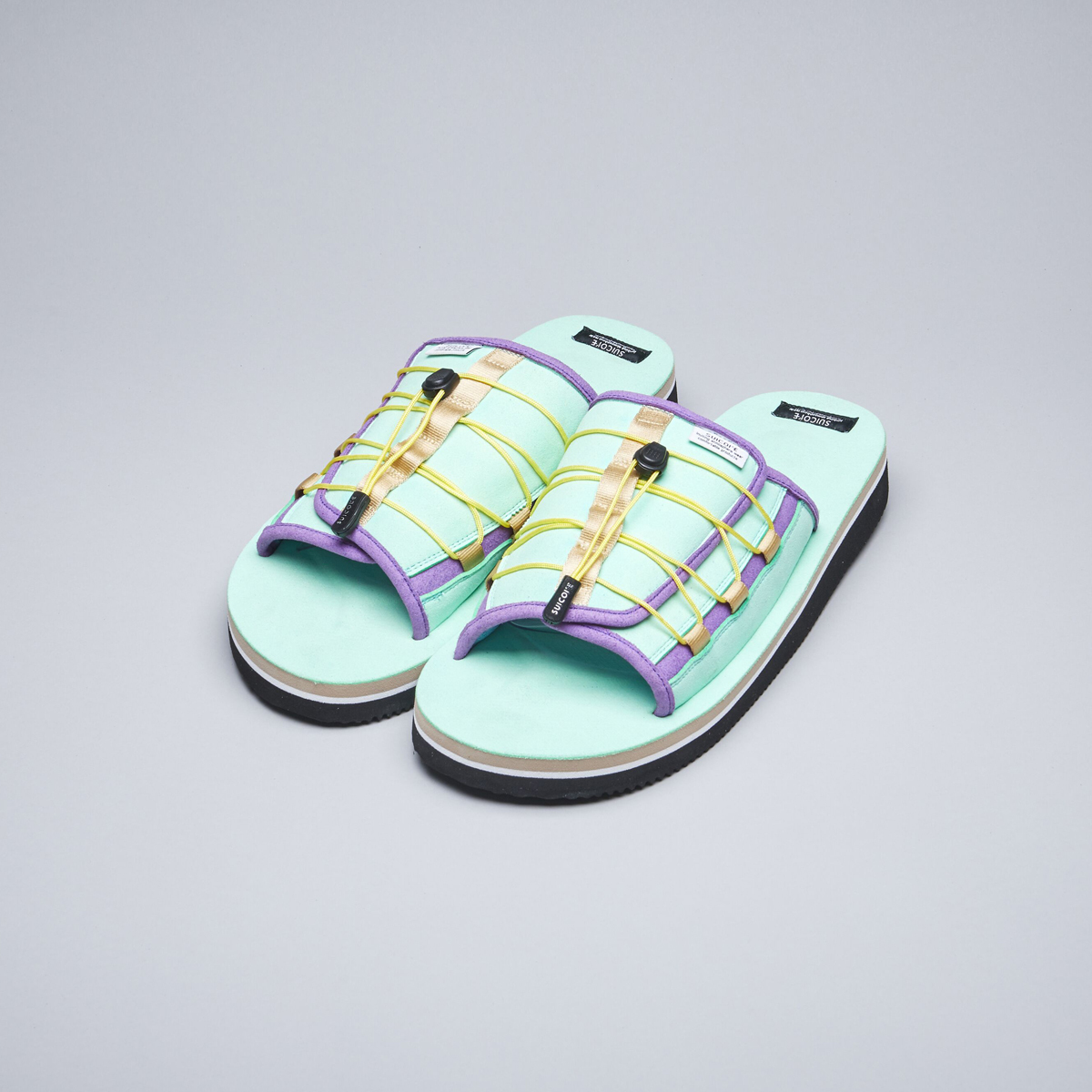 [出清商品售出無退換] SUICOKE OLAS-ECS OG-154A 薄荷綠 可調節 拉繩 麂皮 拖鞋【SK20154AMT】