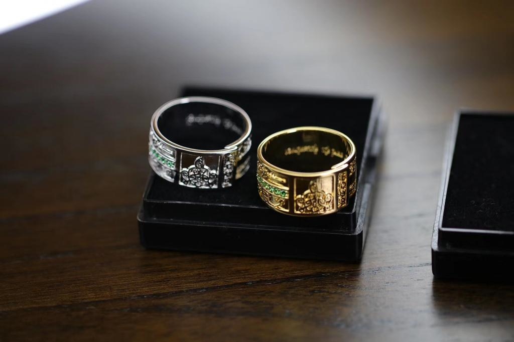 阿贊蘇斌師傅 金面娜娜通戒指第一期督造聖物供請