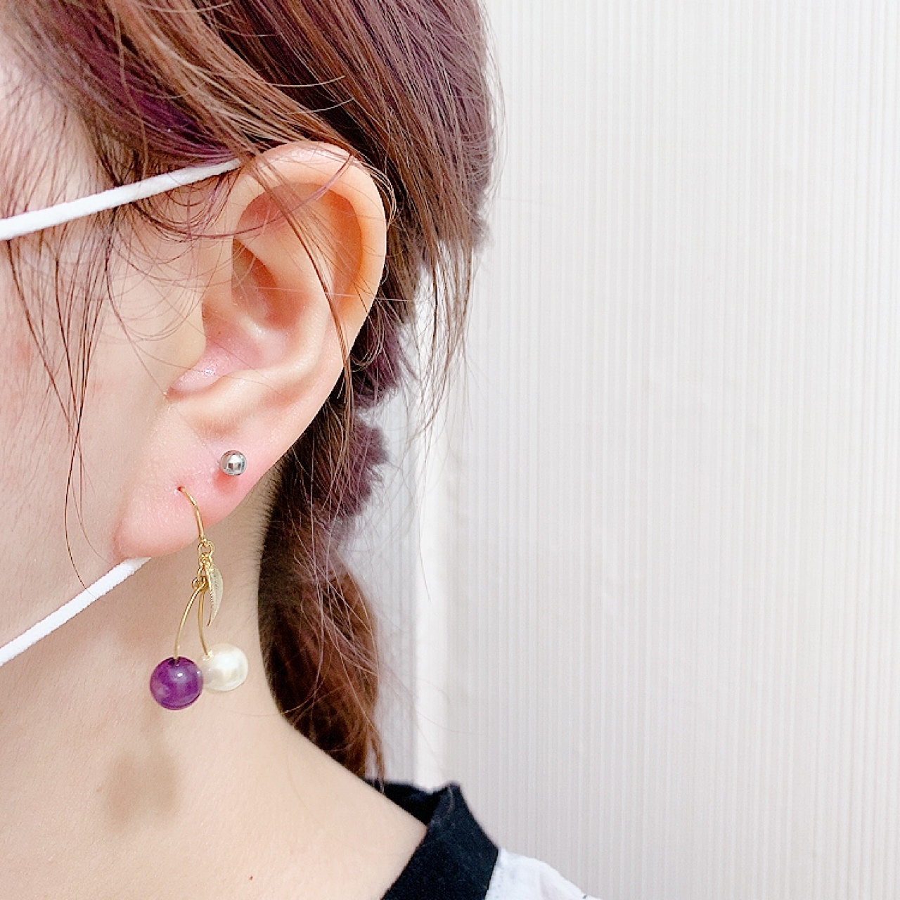 雙色厘子耳環( (網站限定優惠)