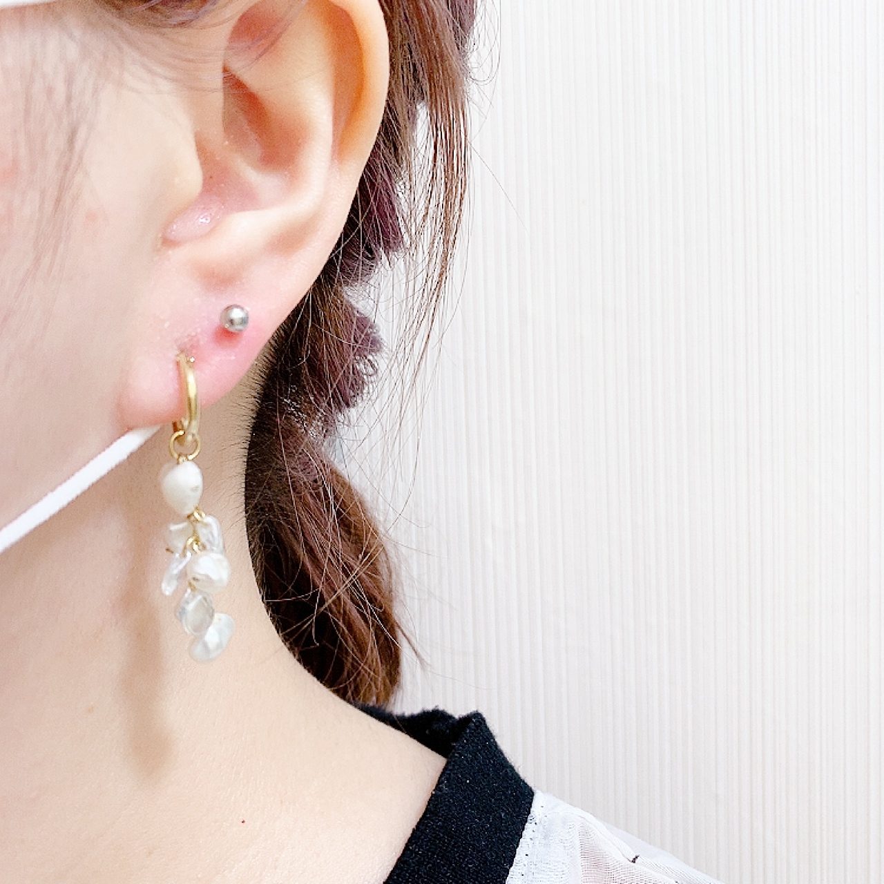 淡水珍珠長吊耳環 (網站限定優惠)