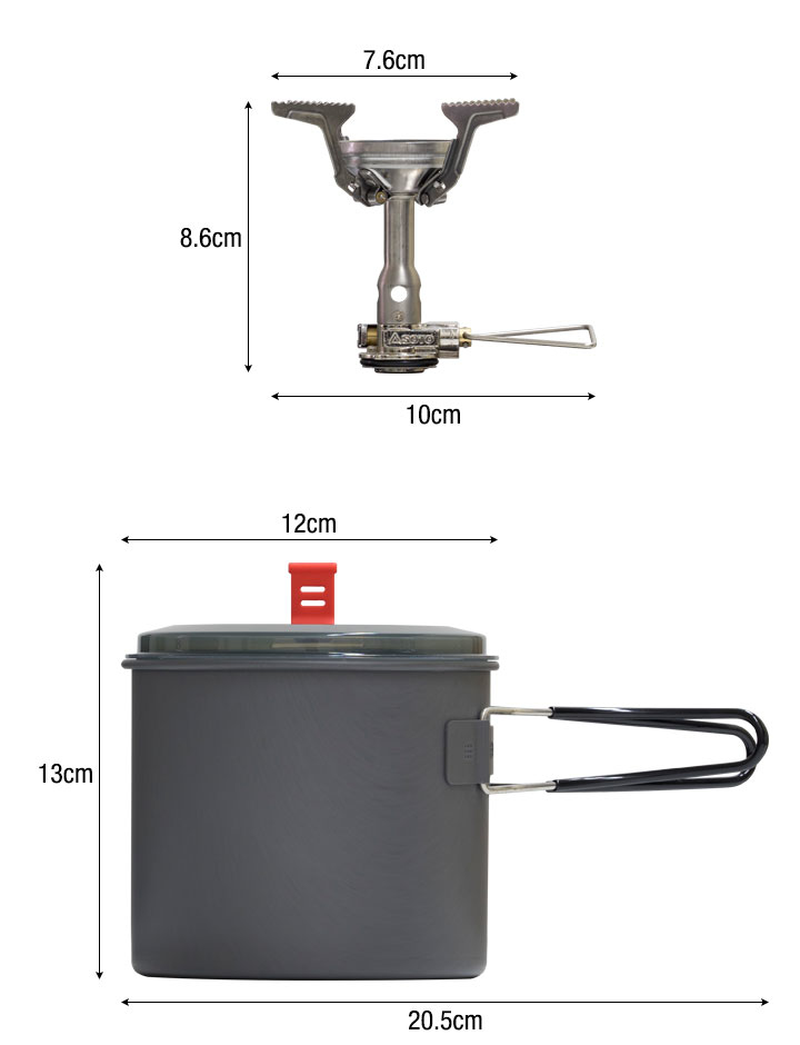 SOTO AMICUS Pot Combo SOD-320Pc 攻頂爐組