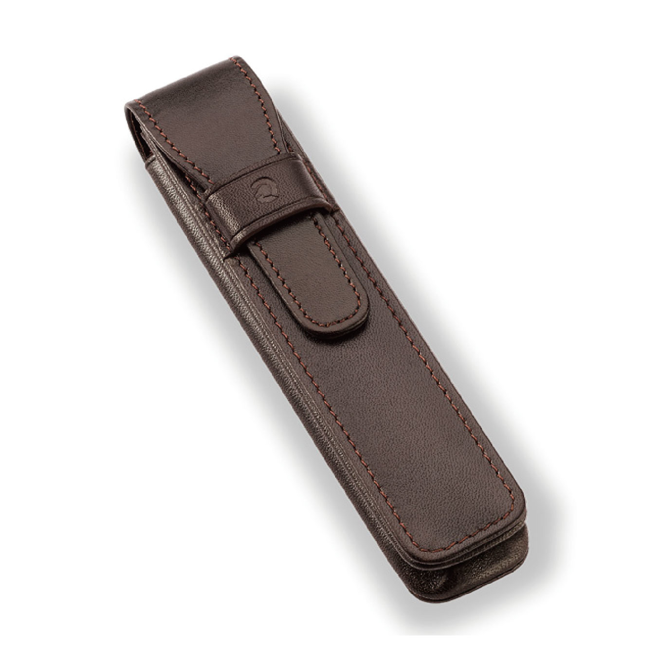 小牛皮筆套單支入-棕 MS9PLE1ET1-7