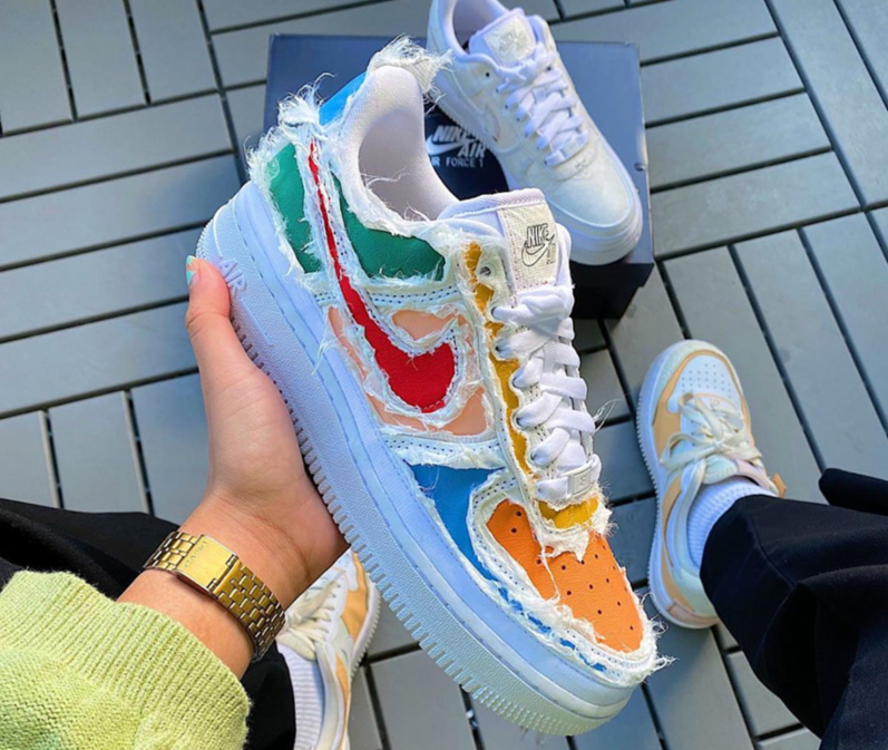air force 1 rip shoes
