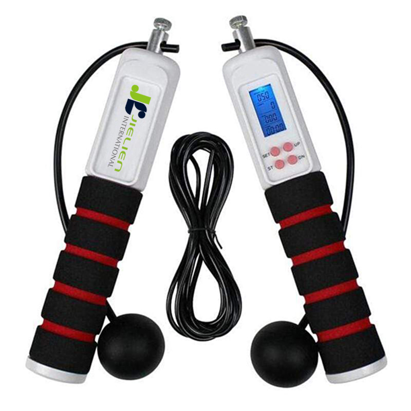 電子跳繩【JIELIEN】兩用磁控專業智能加重設計電子跳繩