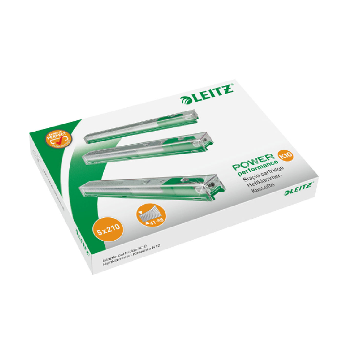 LEITZ頂級辦公商務精品 釘書機專用訂書針K10 (5卡/盒) LZ5593