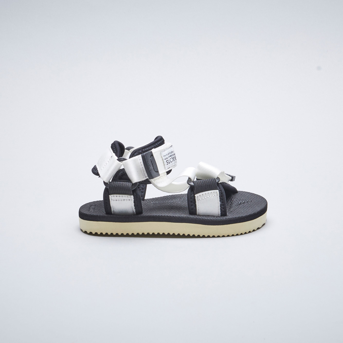 [出清商品售出無退換] 童鞋 SUICOKE DEPA-2KIDS OG-022-2KID 白色 涼鞋 魔鬼氈【SK200222KDWH】