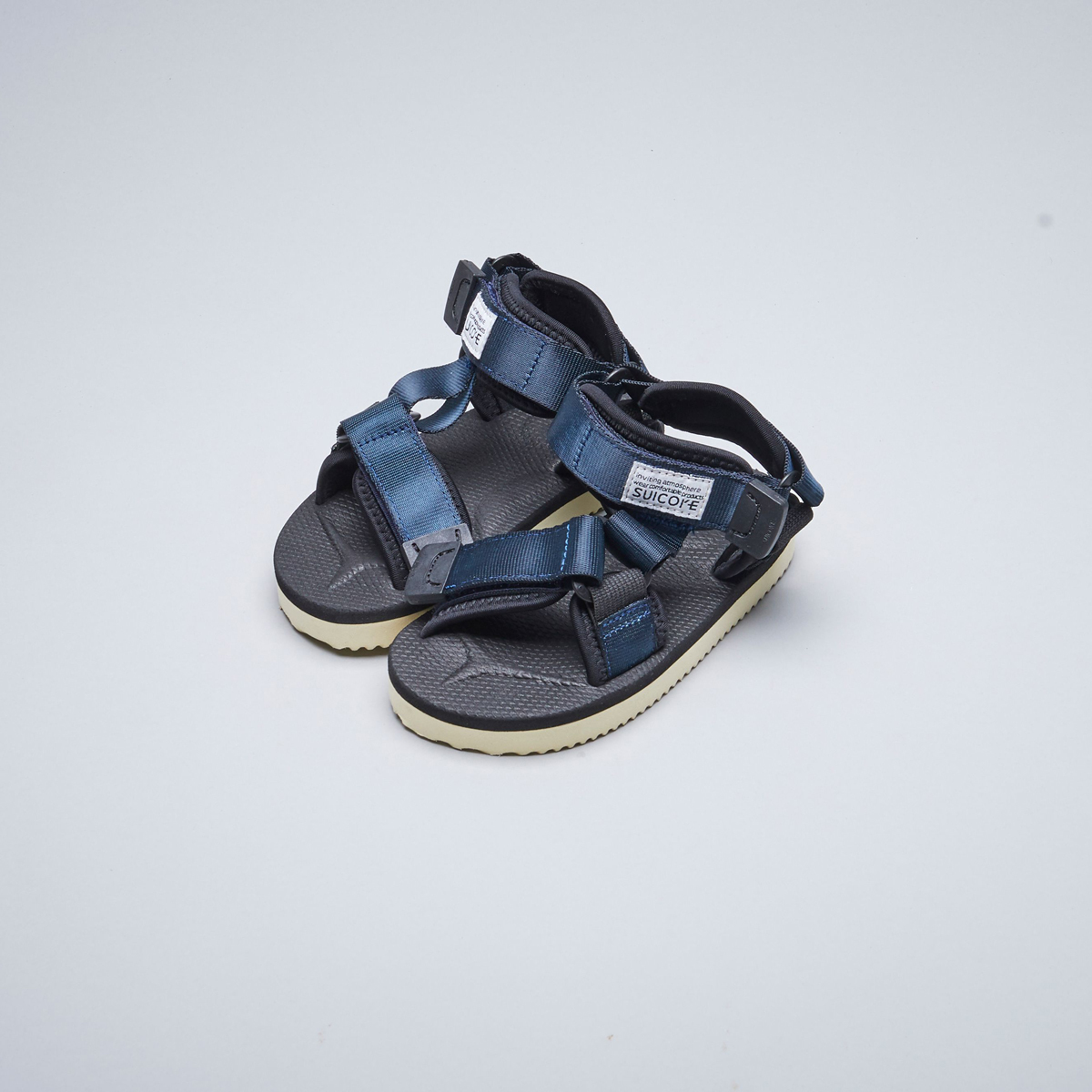 [出清商品售出無退換] 童鞋 SUICOKE DEPA-2KIDS OG-022-2KID 藍色 涼鞋 魔鬼氈【SK200222KDNY】