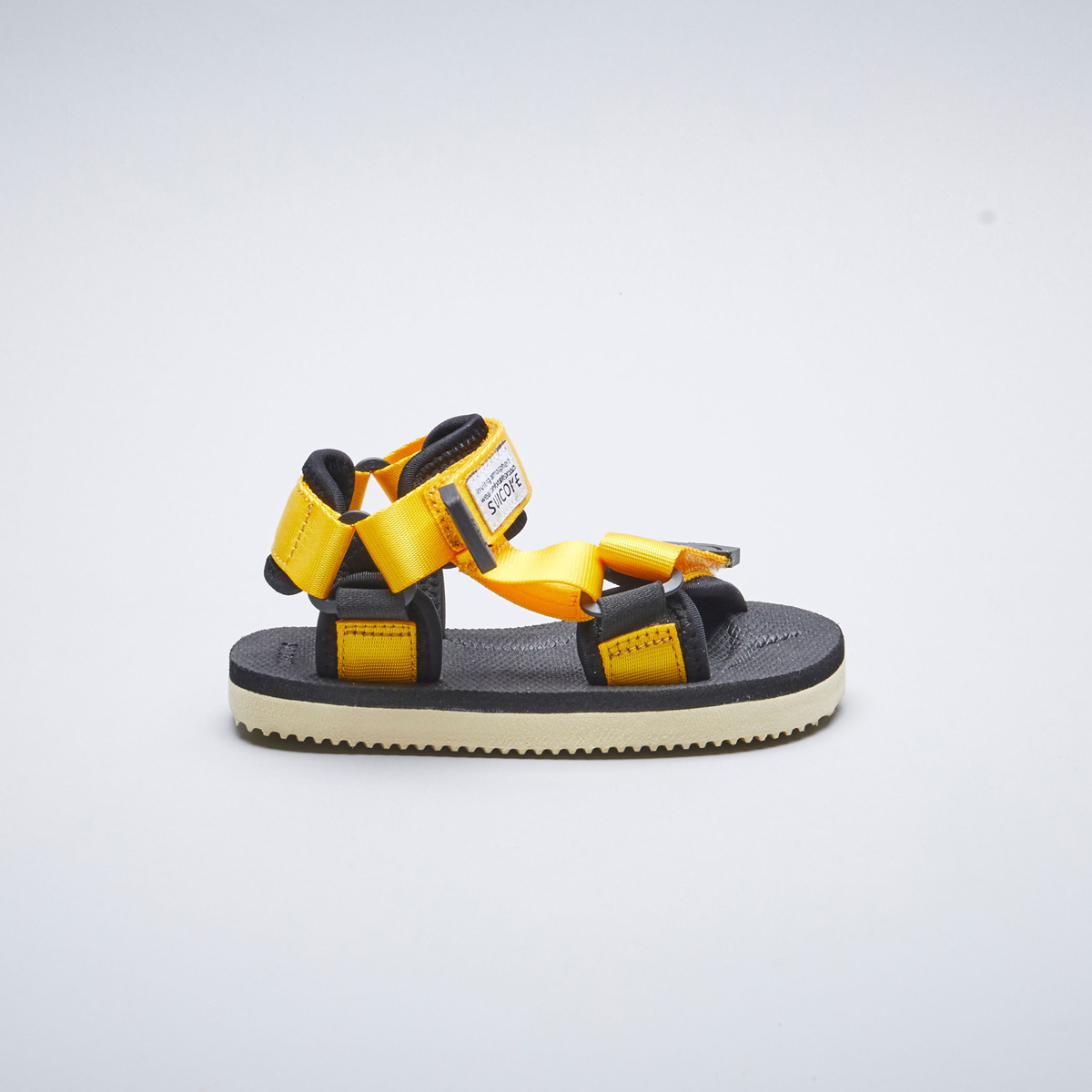 [出清商品售出無退換] 童鞋 SUICOKE DEPA-2KIDS OG-022-2KID 黃色 涼鞋 魔鬼氈【SK200222KDYL】