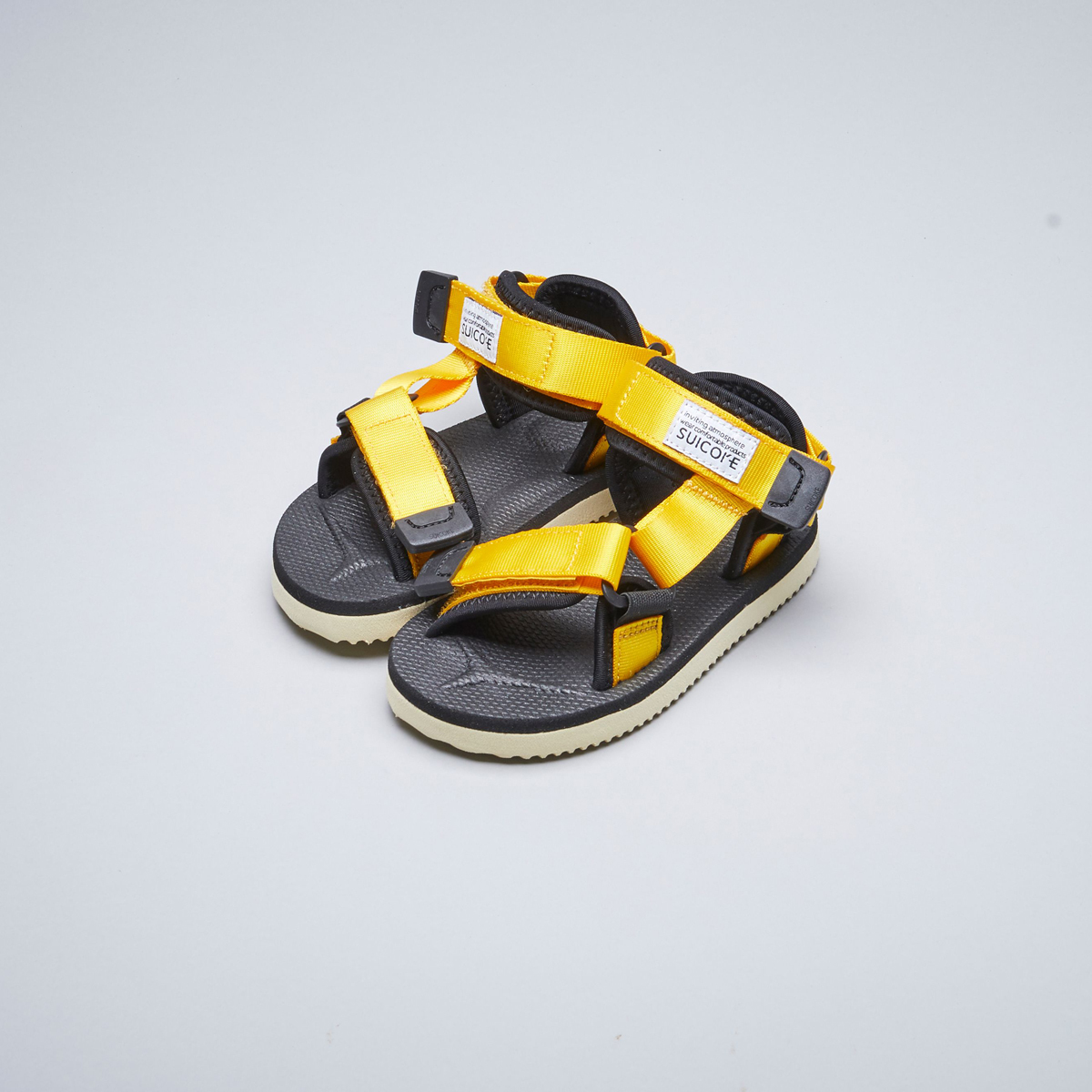 [出清商品售出無退換] 童鞋 SUICOKE DEPA-2KIDS OG-022-2KID 黃色 涼鞋 魔鬼氈【SK200222KDYL】