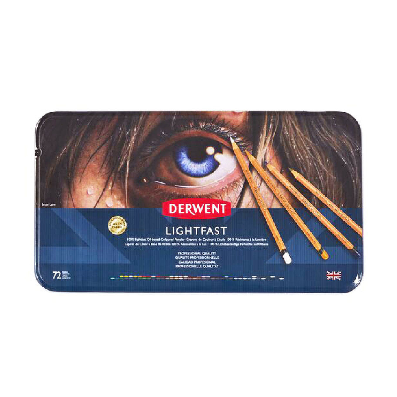 【DERWENT 德爾文】LIGHTFAST油性色鉛72色-鐵盒裝 DW2302722