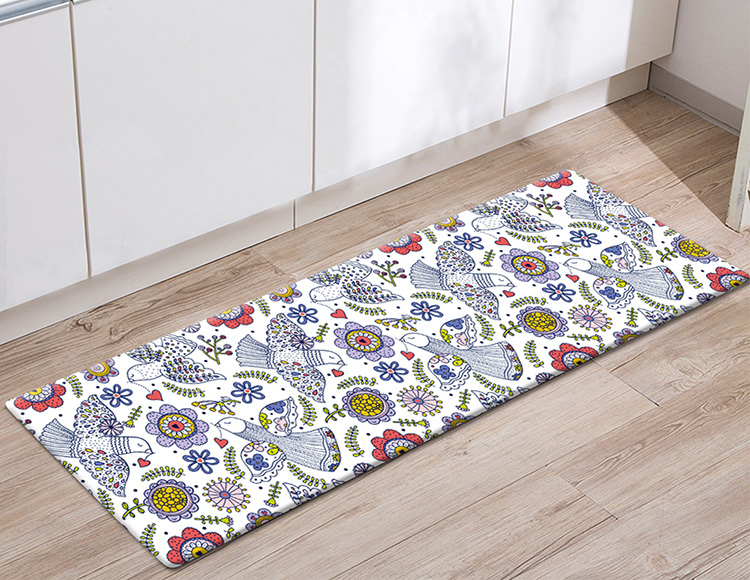 皮革防水防滑廚房踏墊(三種尺寸)_幸運鳥