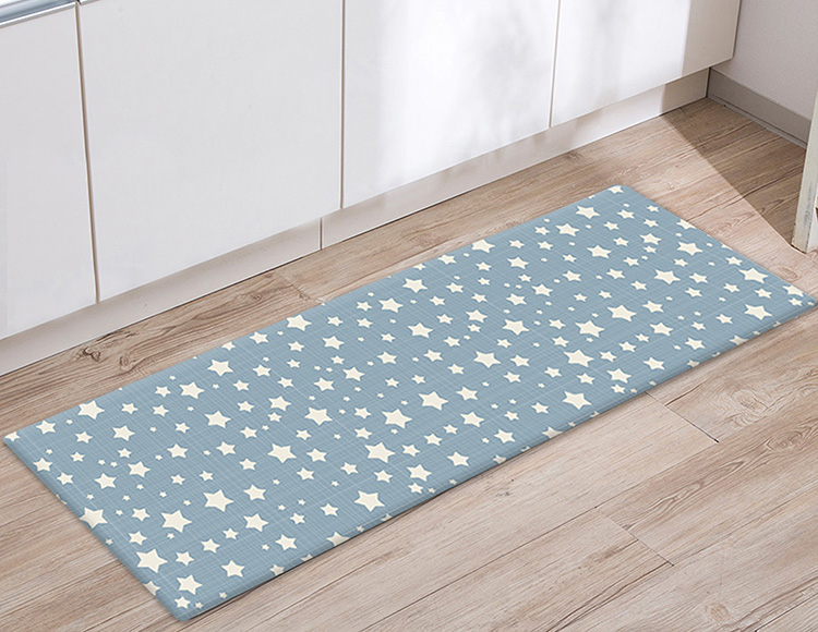 皮革防水防滑廚房踏墊(三種尺寸)_星星