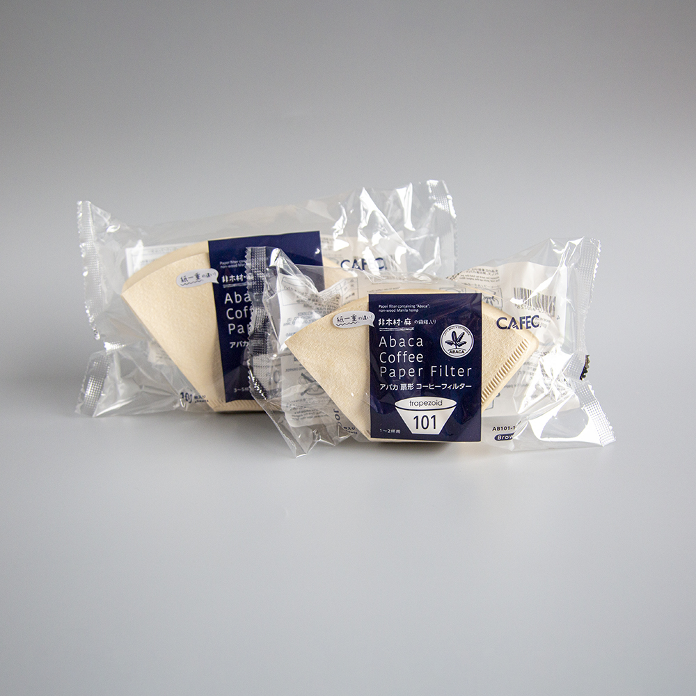 CAFEC ABACA棉麻濾紙 梯形棕色款