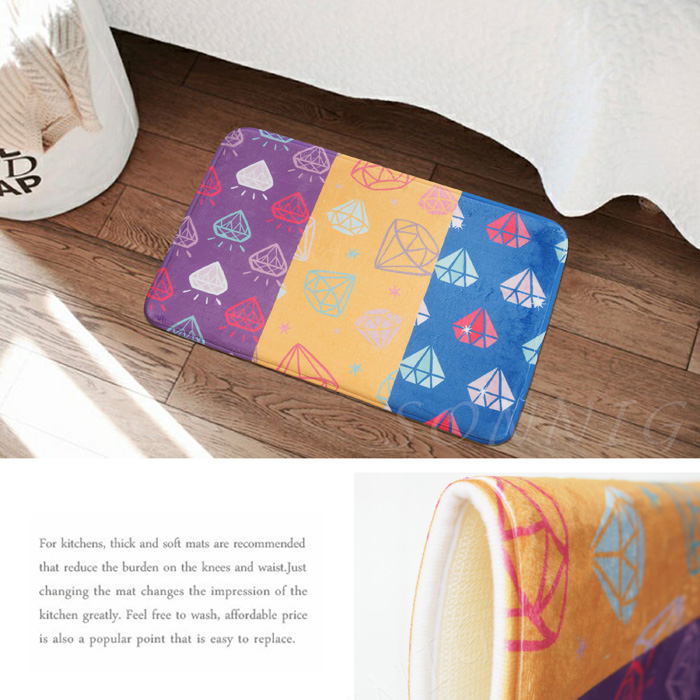 東京風吸水超回彈踏墊(40x60cm)_鑽石星星