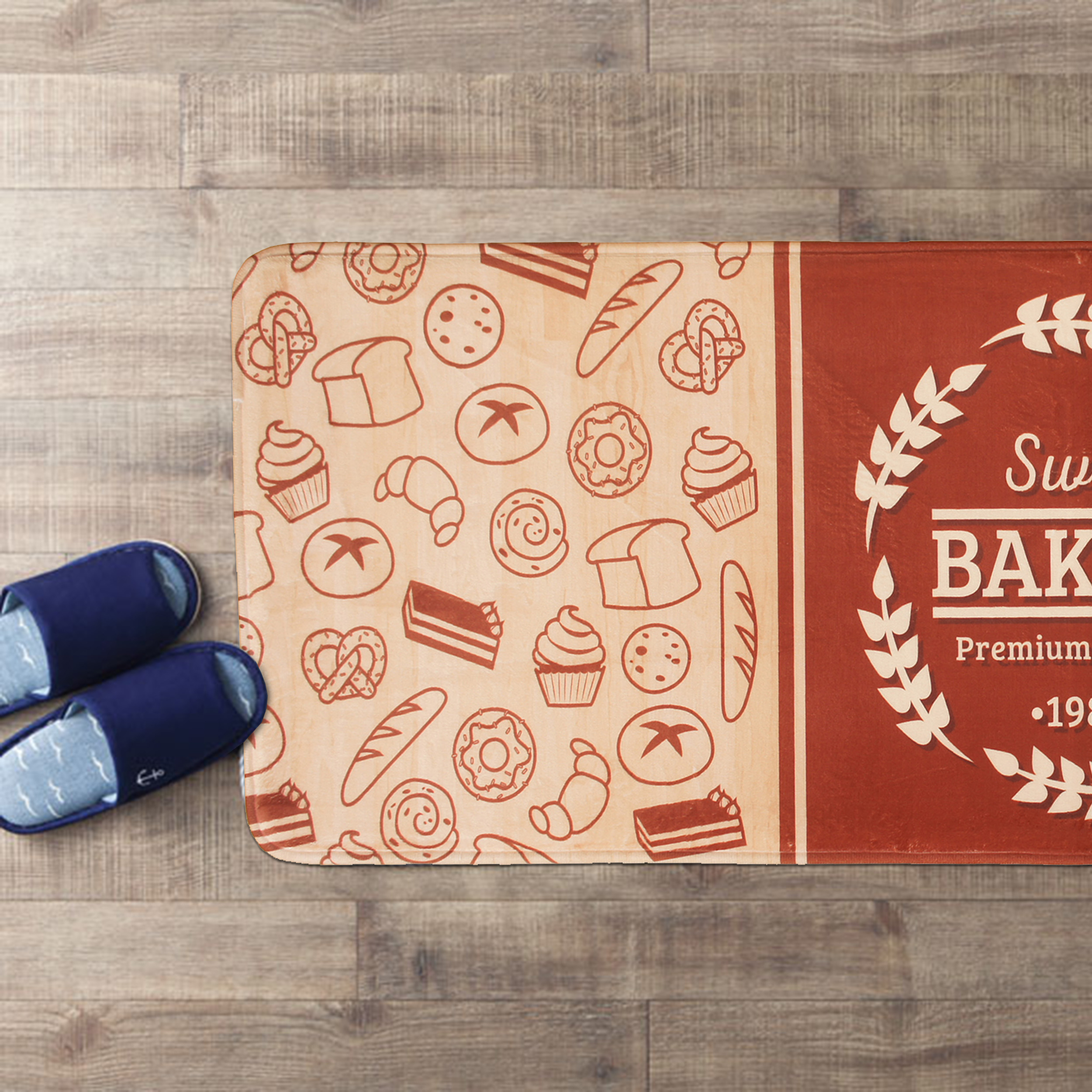 東京風吸水超回彈長踏墊(40x120cm)_烘焙坊