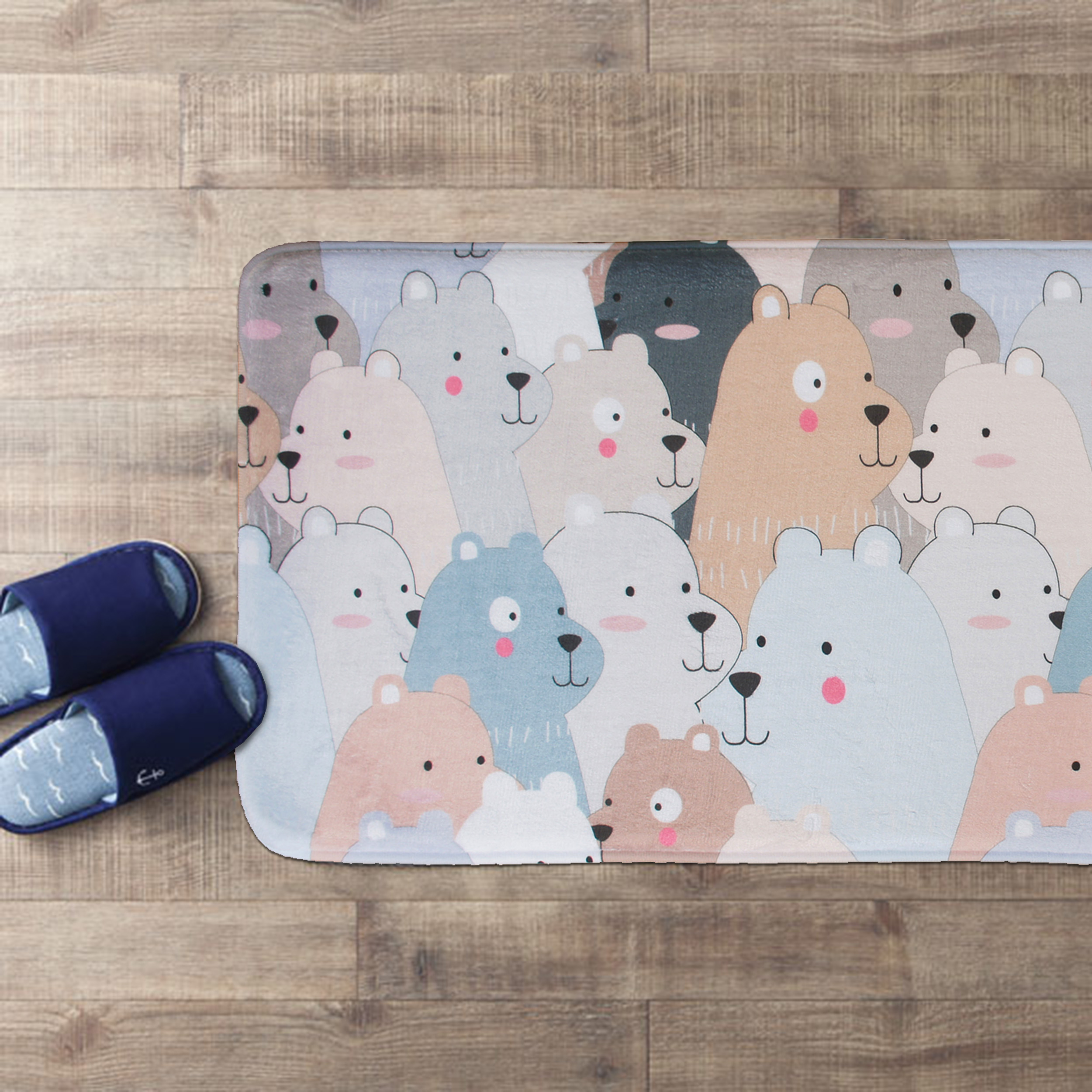 東京風吸水超回彈長踏墊(40x120cm)_熊樂園