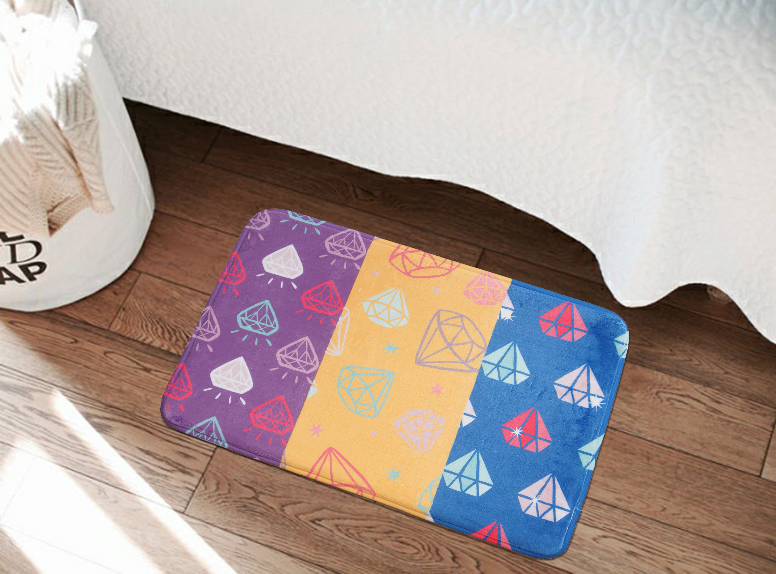 東京風吸水超回彈踏墊(40x60cm)_鑽石星星