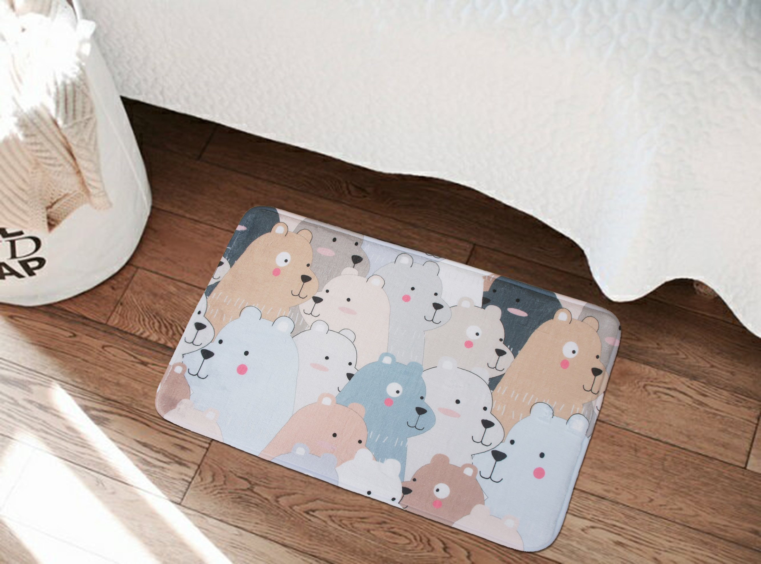 東京風吸水超回彈踏墊(40x60cm)_熊樂園