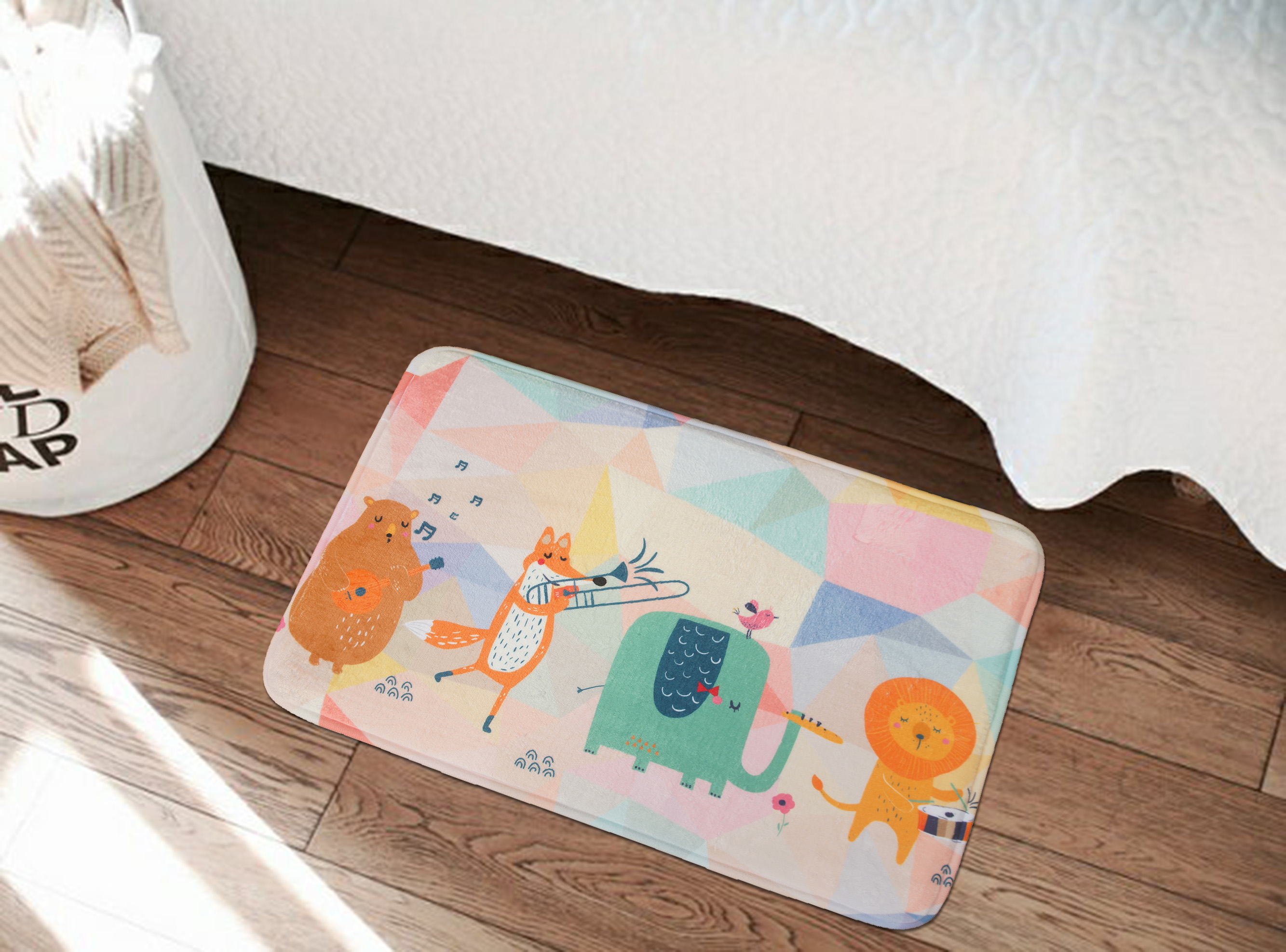 東京風吸水超回彈踏墊(40x60cm)_動物樂團