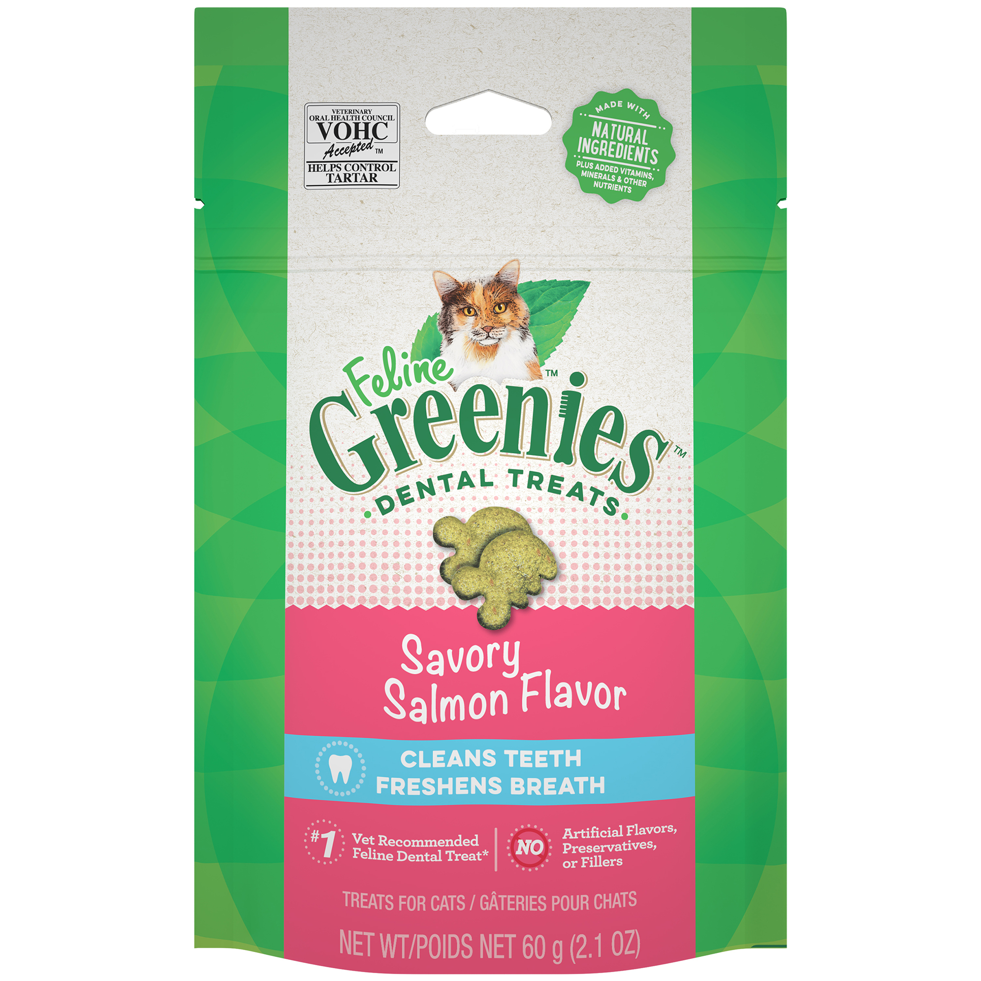 Greenies 貓潔齒餅 - 三文魚味 4.6OZ