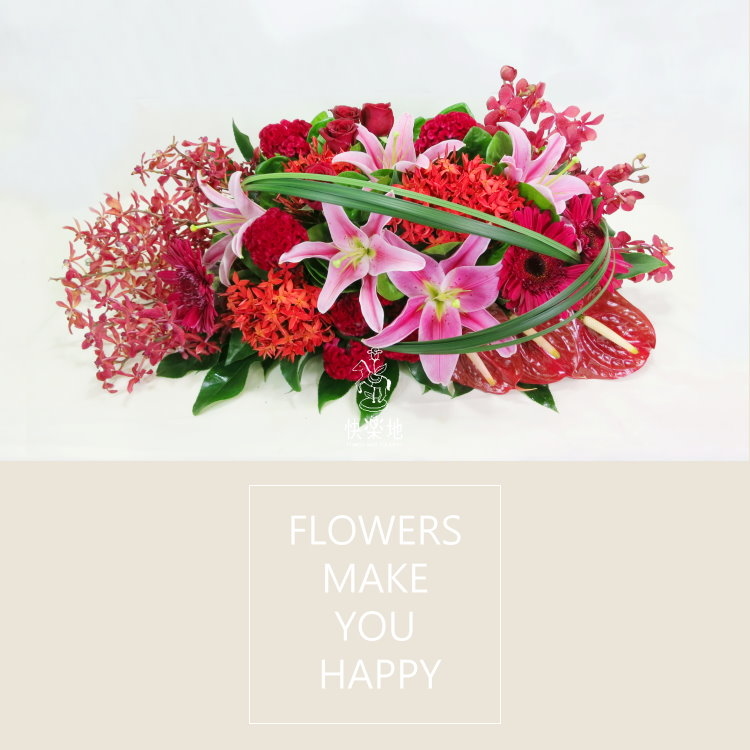 流曳 I 講桌花 I 司儀台花  AF200916