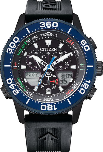 萬年鐘錶 - Citizen 星辰錶  光動能 雙顯示男錶   JR4065-09E  錶徑44MM