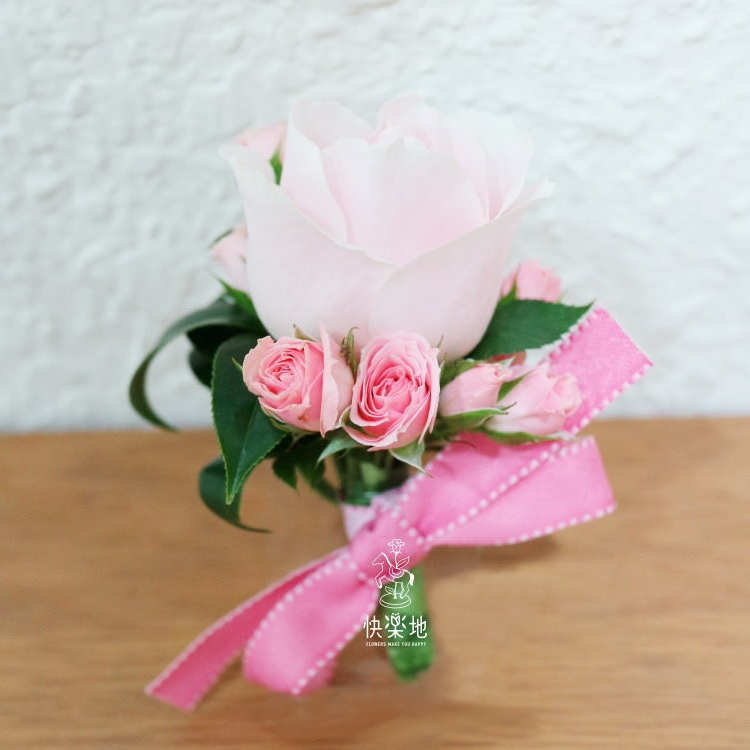 粉翡✵玫瑰花胸花 AF200994