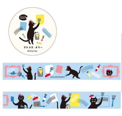 貓咪畫家紙膠帶