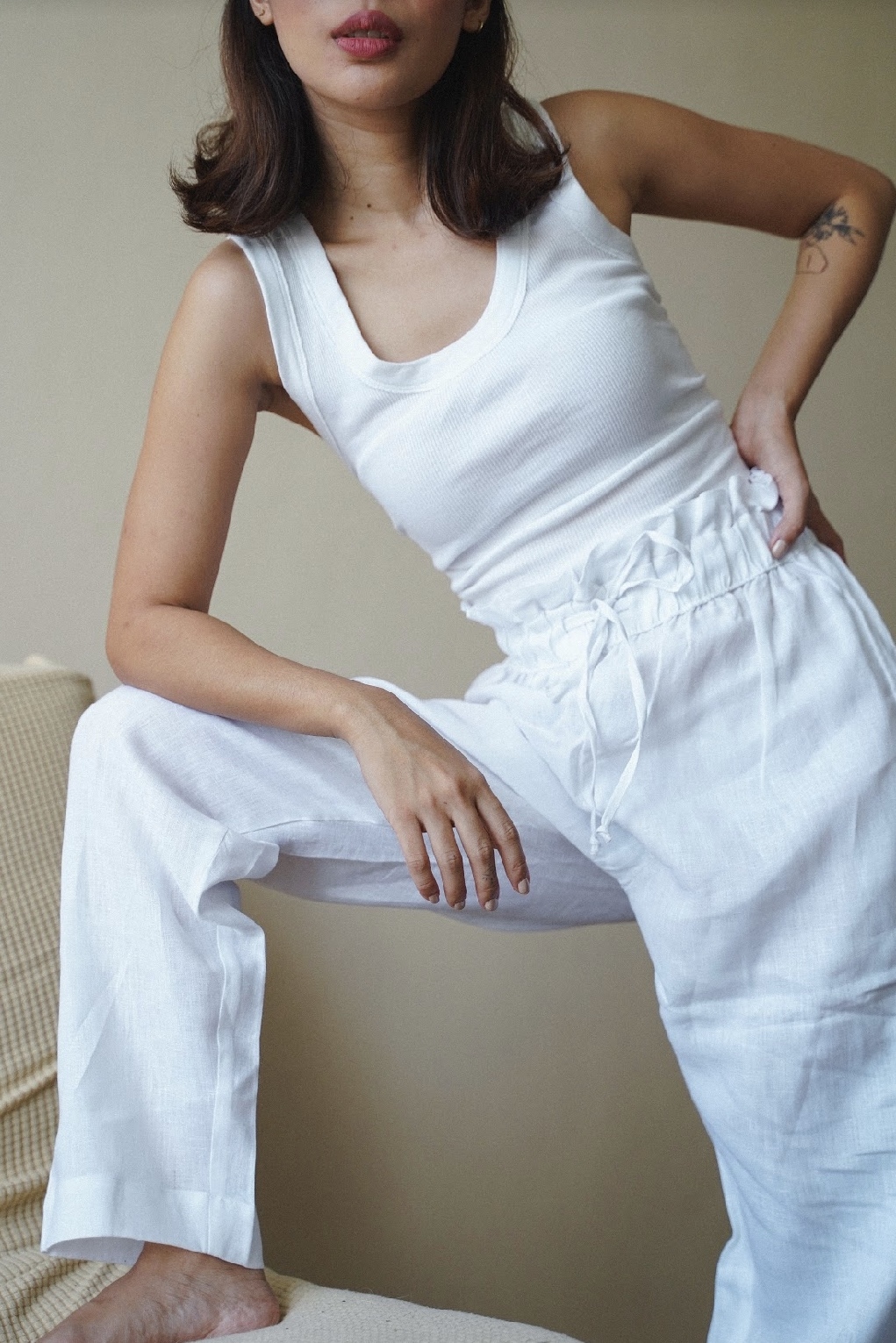 Arisse Pure Linen Pants