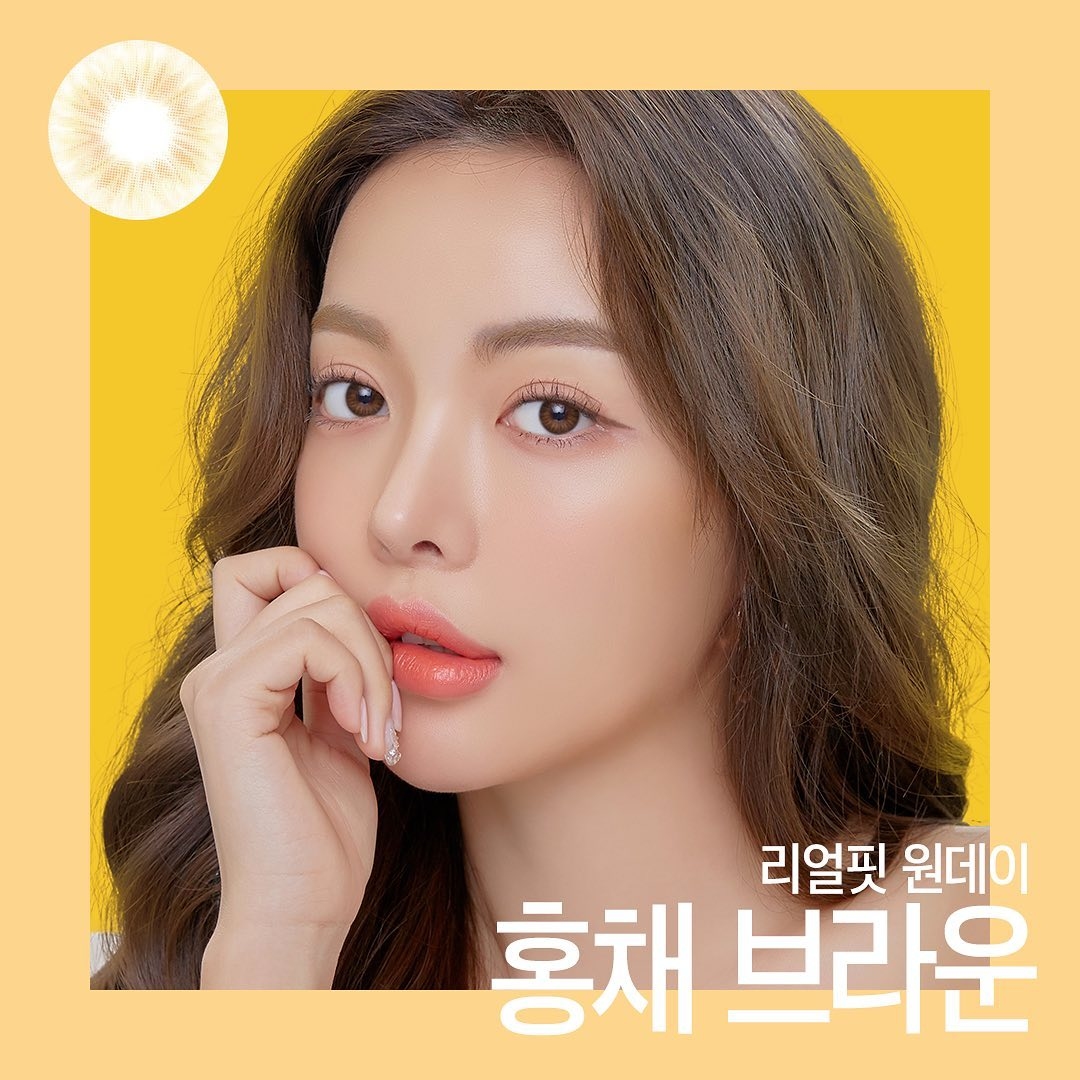 「1+1｣ LENSME Real Fit #Brown 1-day /30p